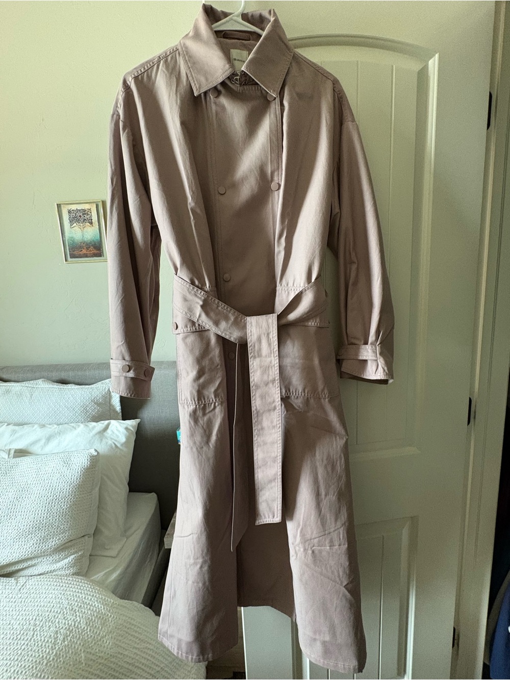 Maeve Dusty Pink Trench Coat